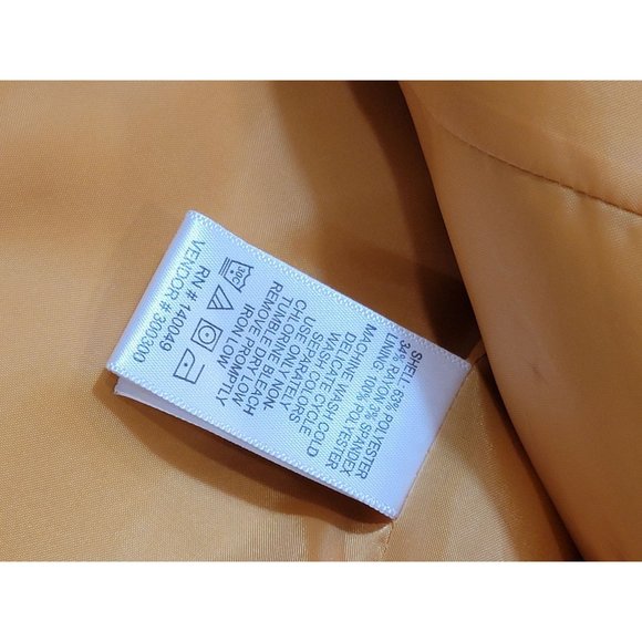 Chadwicks of Boston Women's Jacket, Mustard, Button Closure, Size 6 - Picture 10 of 13